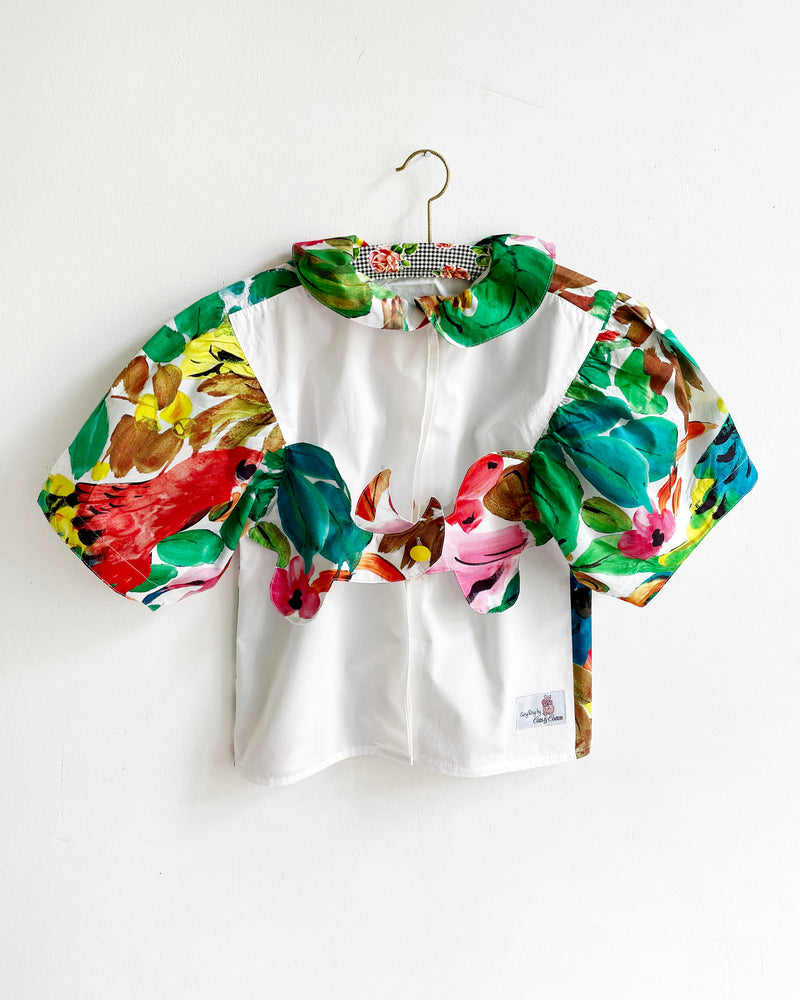 Vintage 3D Cotton Blouse