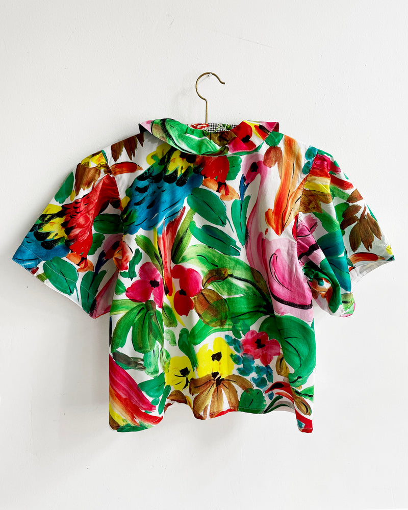 Vintage 3D Cotton Blouse