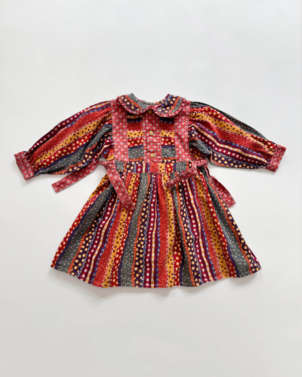Corduroy Patchwork Dress 24M