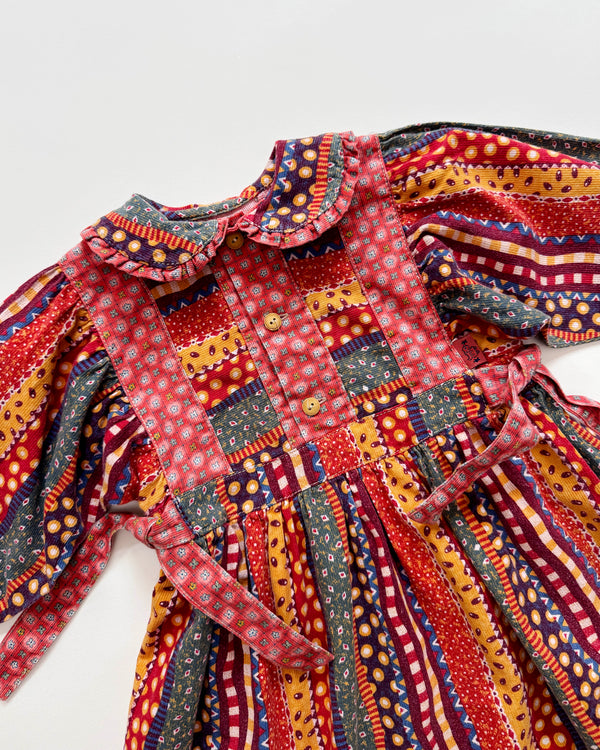 Corduroy Patchwork Dress 24M