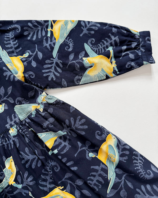 Catimini Bird Lined Cotton Dress 6Y