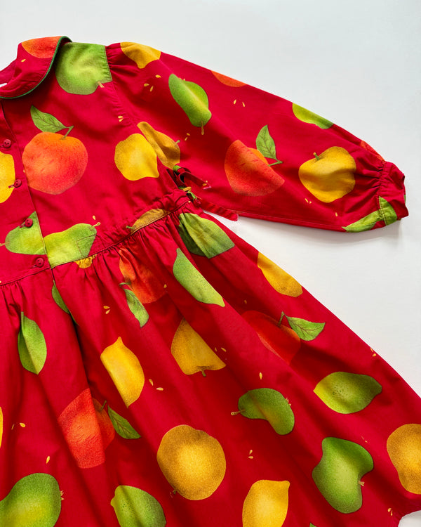 Catimini Lined Cotton Lemon Dress 8Y