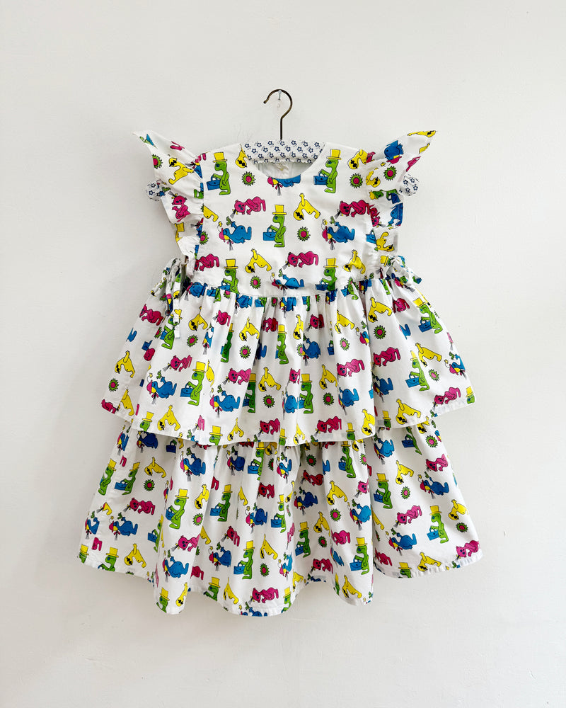 Vintage Oilily Funny People Cotton Dress