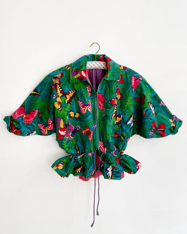 Vintage Butterfly Cotton Jacket