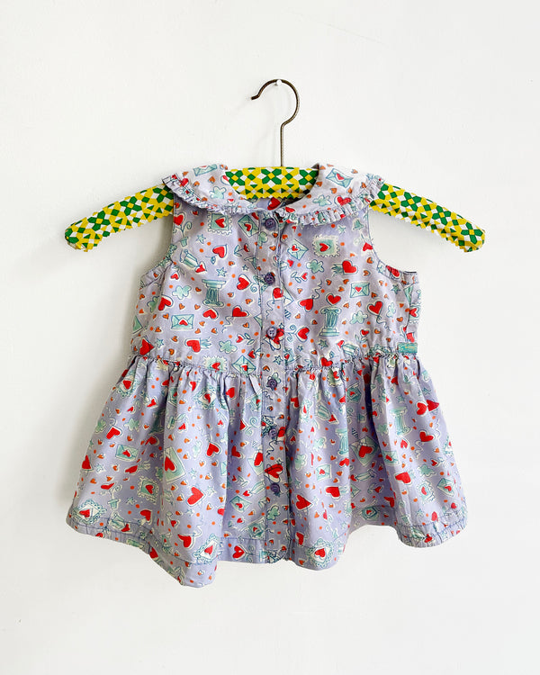 Vintage Oilily Love Letter Cotton Dress