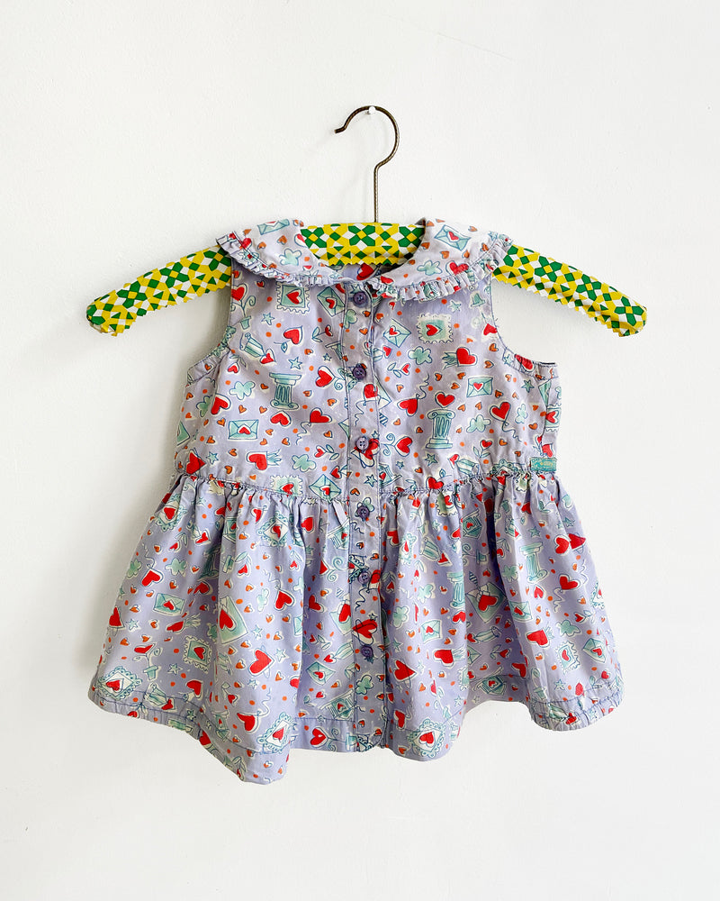 Vintage Oilily Love Letter Cotton Dress