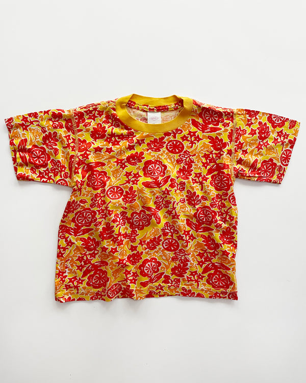 Vintage Oilily Yellow Red Cotton Tee