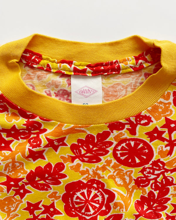 Vintage Oilily Yellow Red Cotton Tee