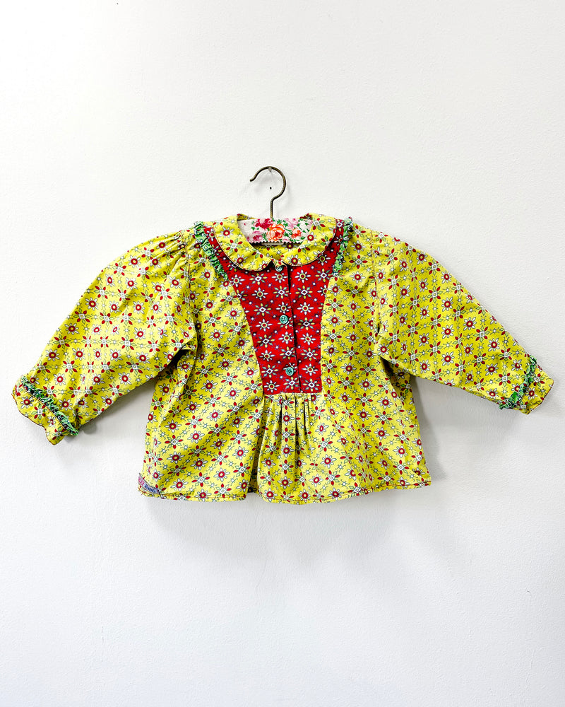 Vintage Oilily Yellow Blouse