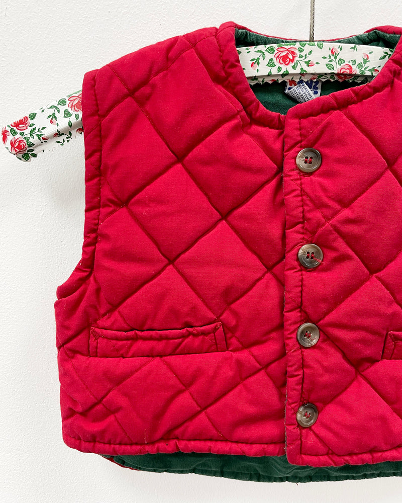 Vintage Quilted Padded Vest
