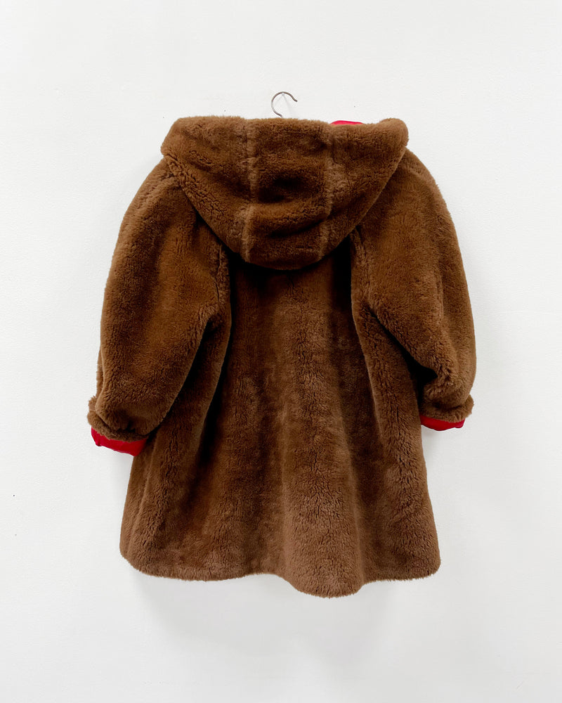 Vintage Kenzo Faux Fur Coat