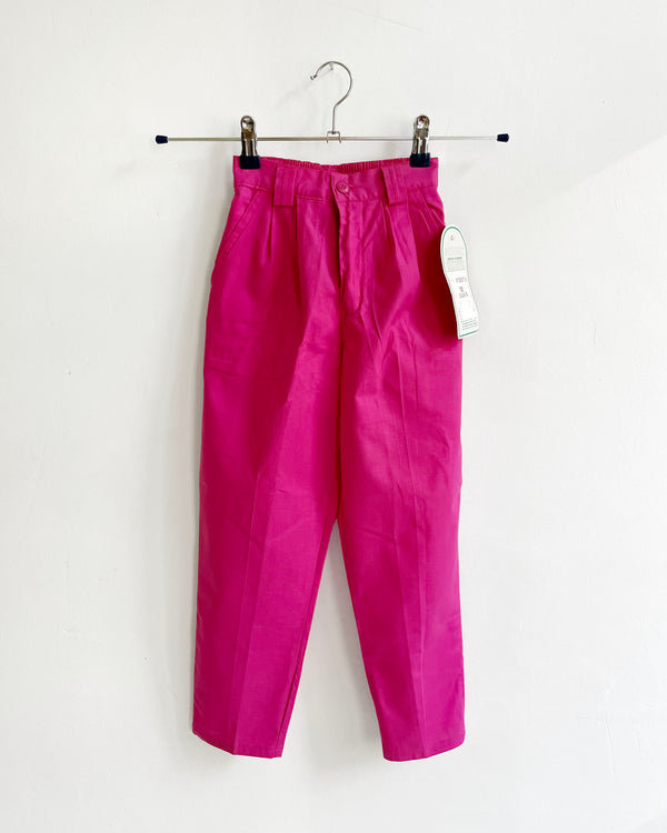 Deadstock Vintage Cotton Trousers With Elastic Waist