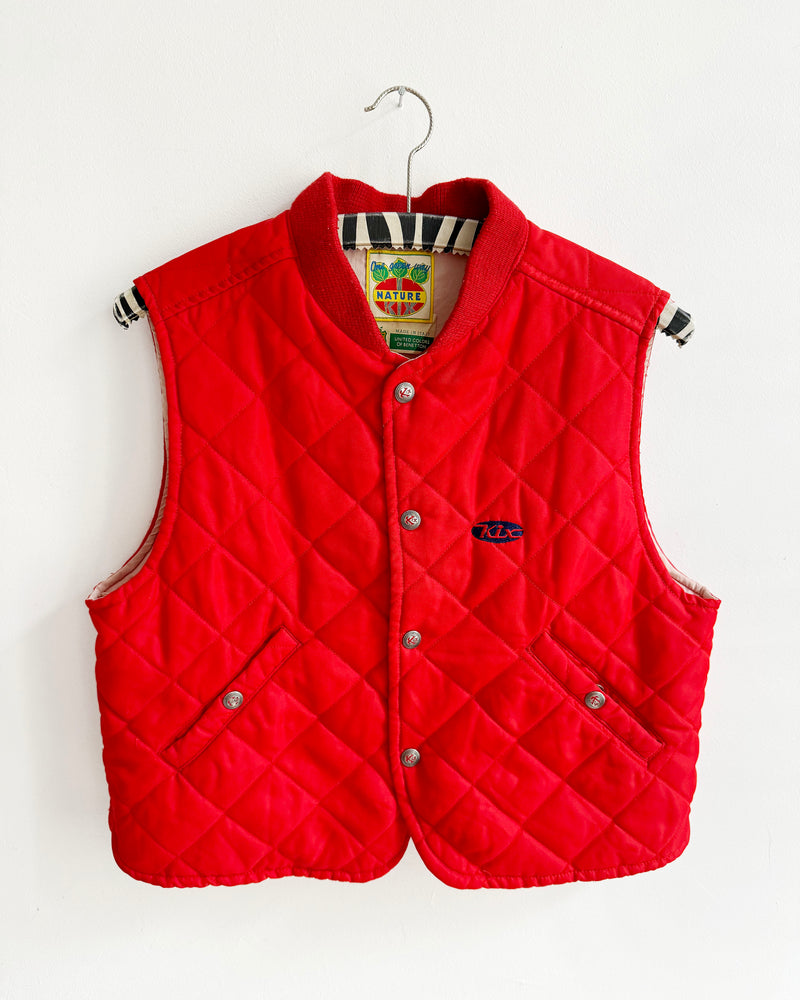 Vintage Benetton Quilted Vest