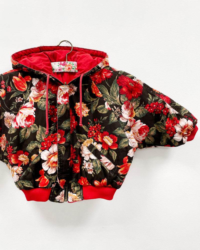 Reversible Vintage Padded Floral Jacket