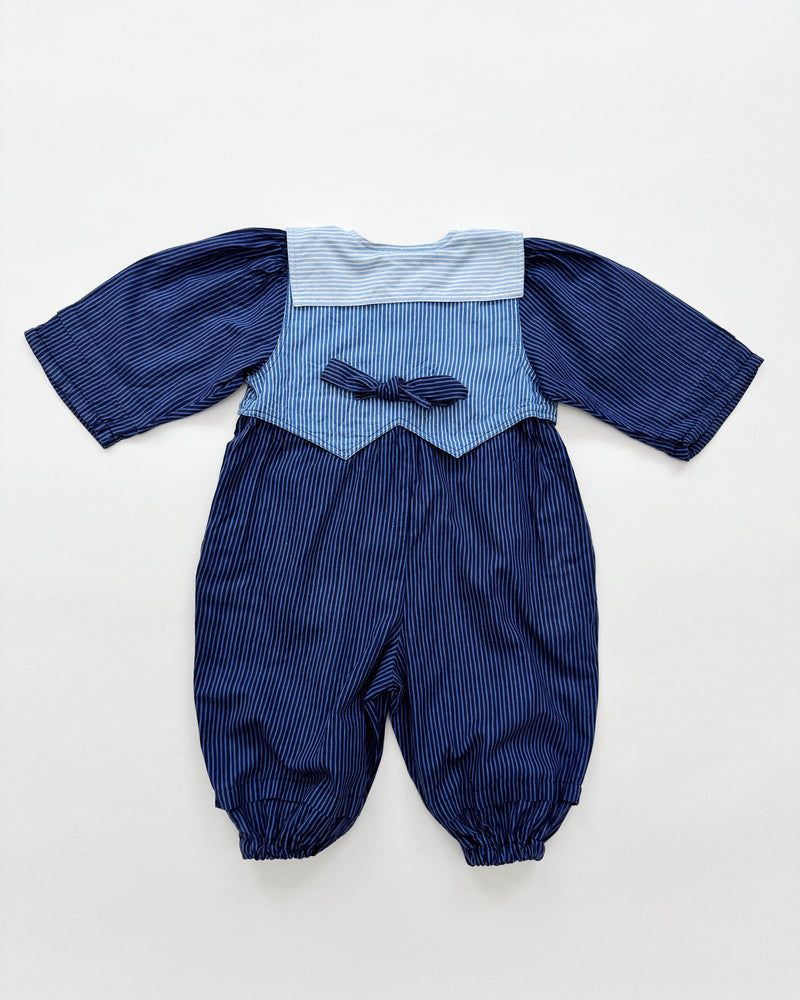 Vintage Sigikid Cotton Striped Goose Jumpsuit