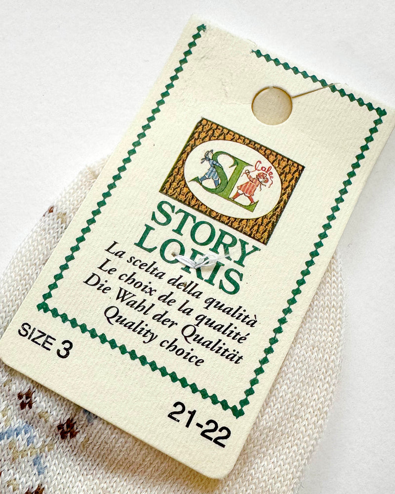 Deadstock Teddy Bear Wool Knee Socks