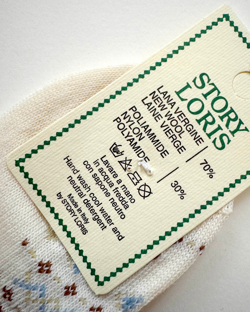 Deadstock Teddy Bear Wool Knee Socks