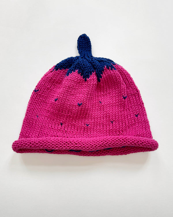 Handmade Strawberry Hat 1-2Y