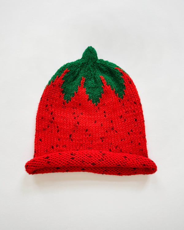 Handmade Strawberry Hat 1-2Y