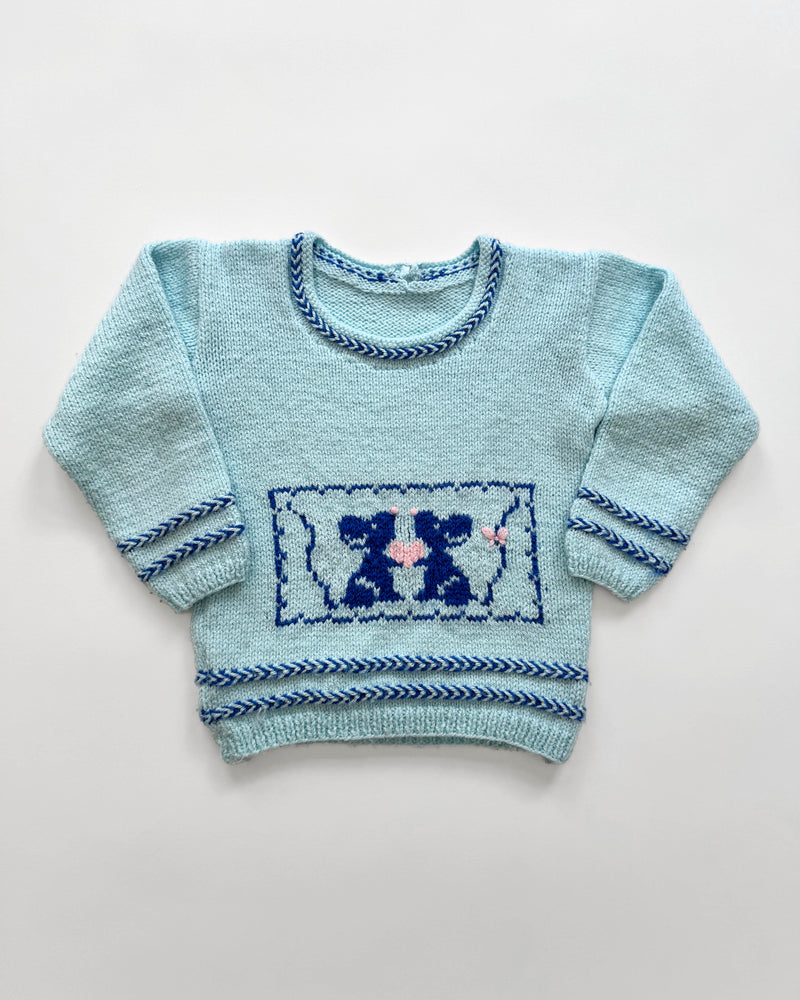 Handmade Mouse In Love Sweater 4-5Y