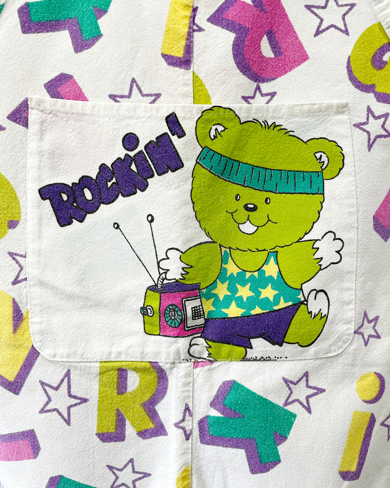 80s Vintage Cotton Jumpsuit