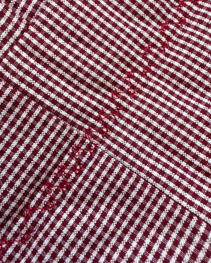 Handmade Padded Patchwork Vest With Wooden Hedgehog Buttons 4-7Y