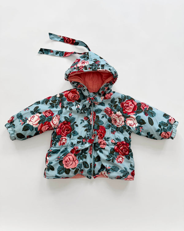Cacharel Floral Padded Jacket With Pleated Elements 18M