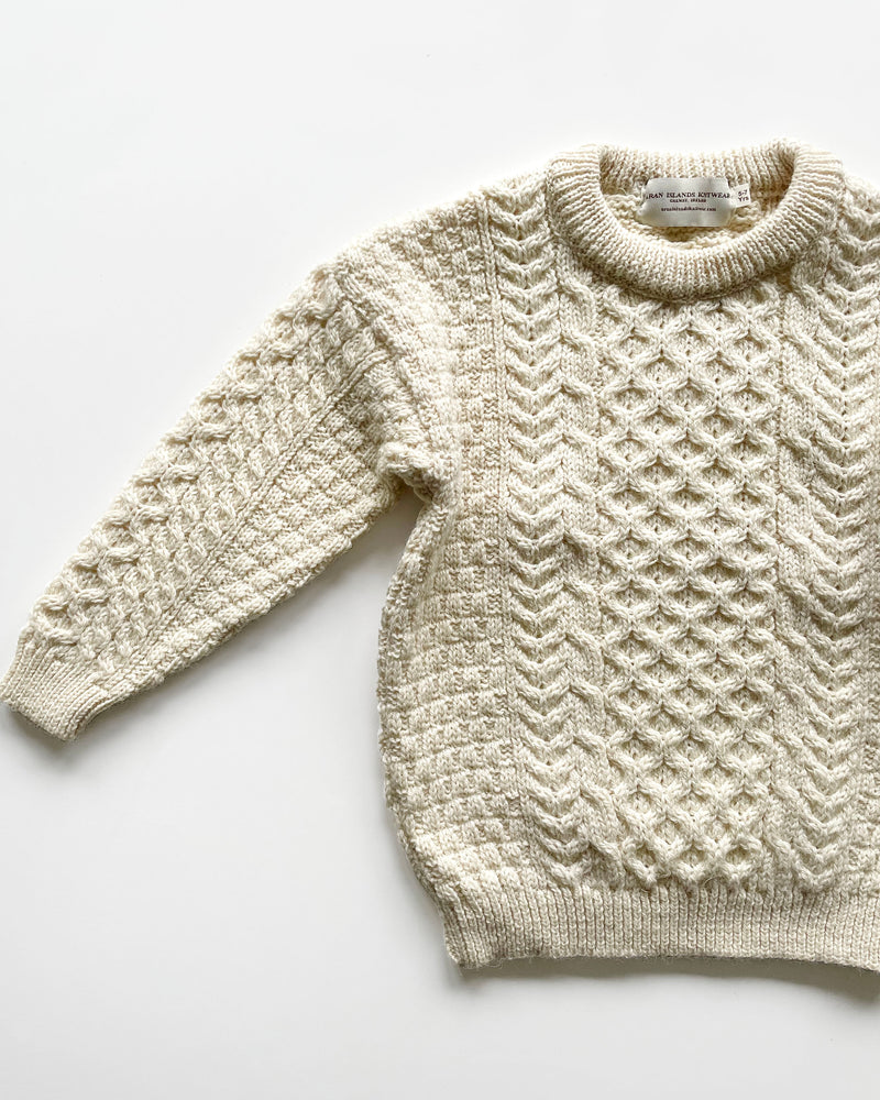 Handmade Aran Wool Sweater