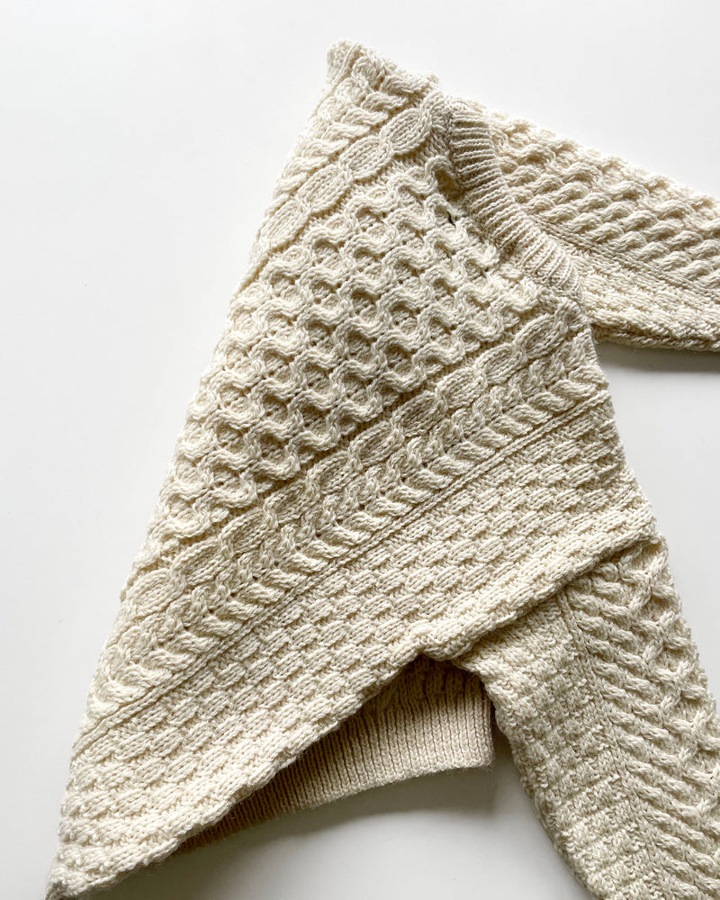 Handmade Aran Wool Sweater