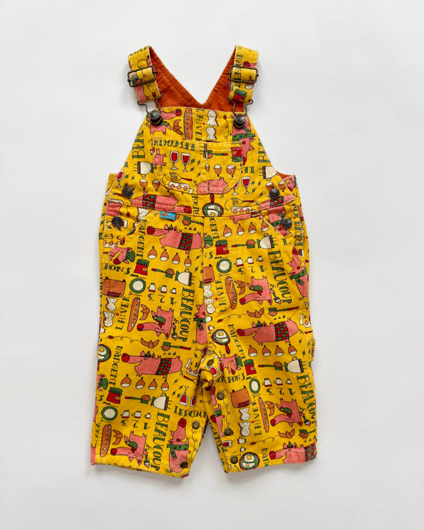 Pig Party Denim Overalls 6M