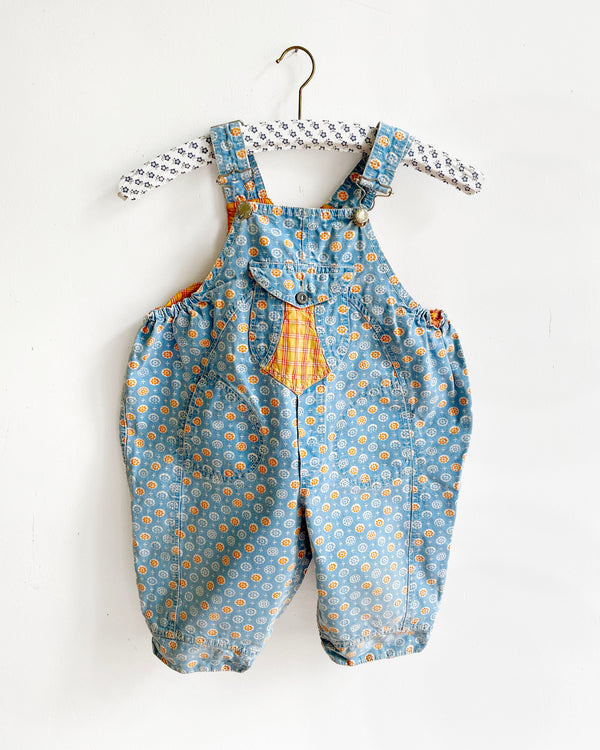 Vintage Oilily Canvas Shortalls