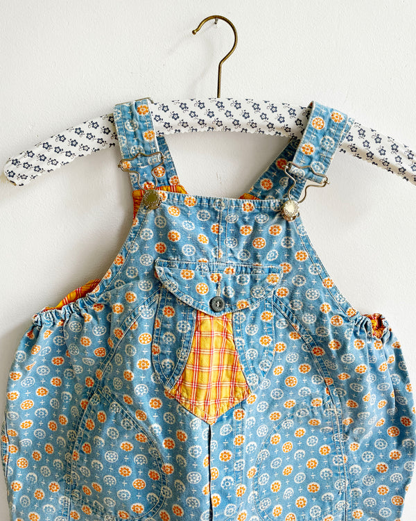 Vintage Oilily Canvas Shortalls