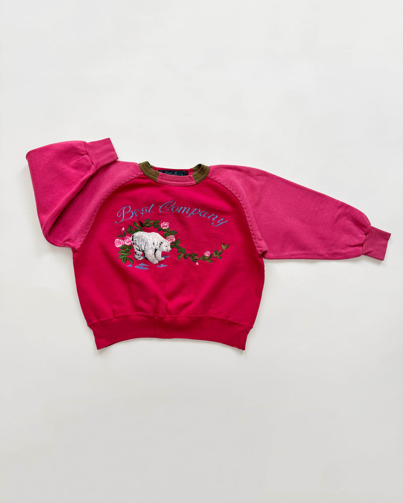Embroidered Polar Bear Cotton Sweater 3-4Y