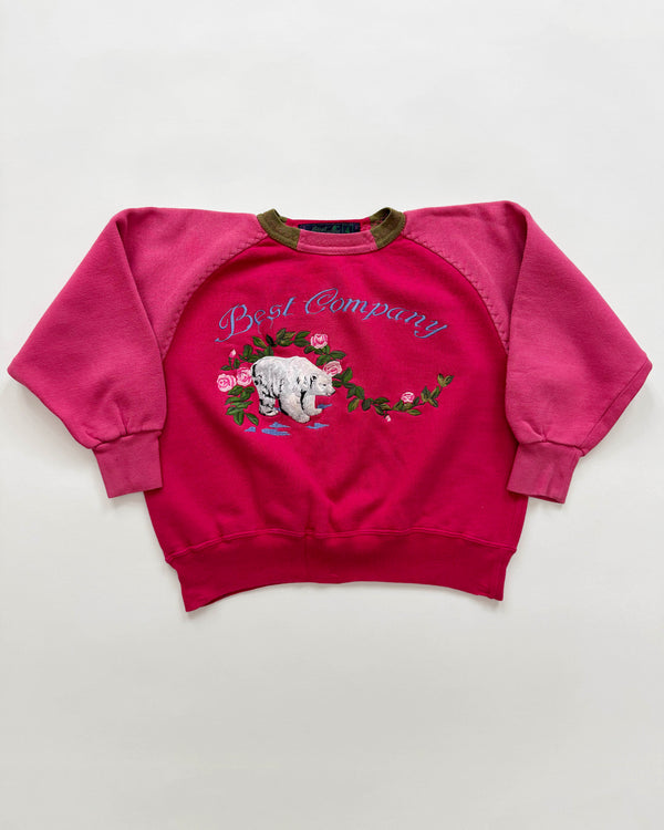 Embroidered Polar Bear Cotton Sweater 3-4Y
