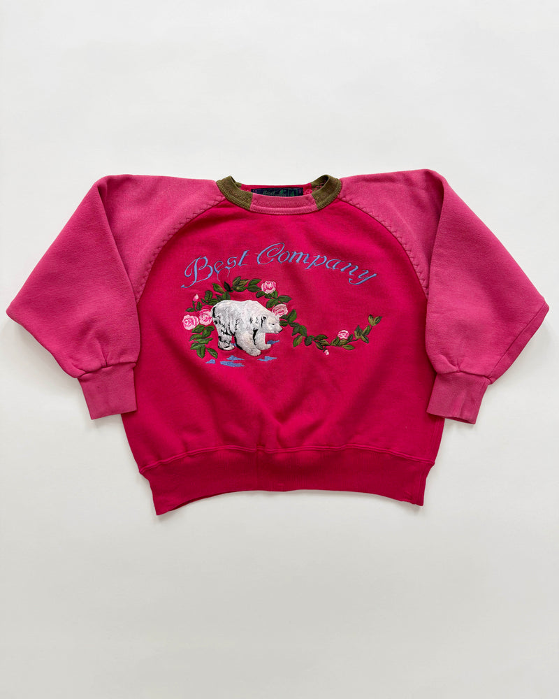 Embroidered Polar Bear Cotton Sweater 3-4Y
