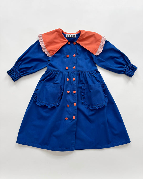 Cotton Dress With Big Collar 6Y