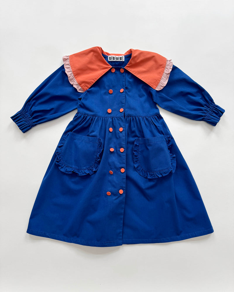 Cotton Dress With Big Collar 6Y