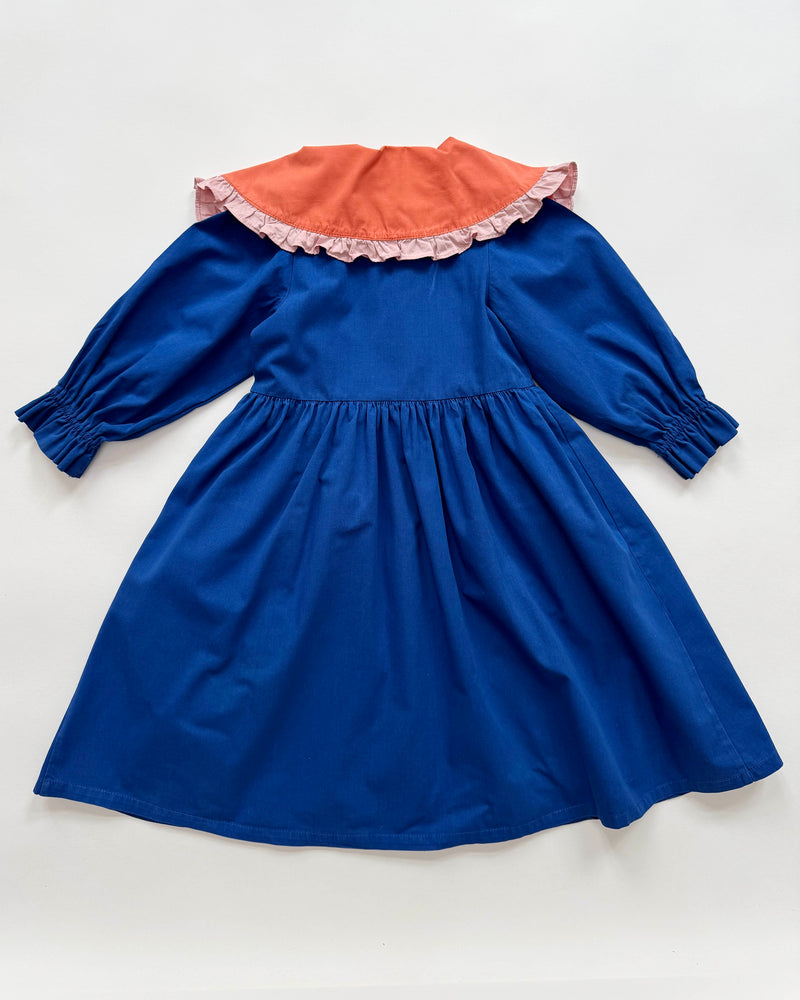 Cotton Dress With Big Collar 6Y