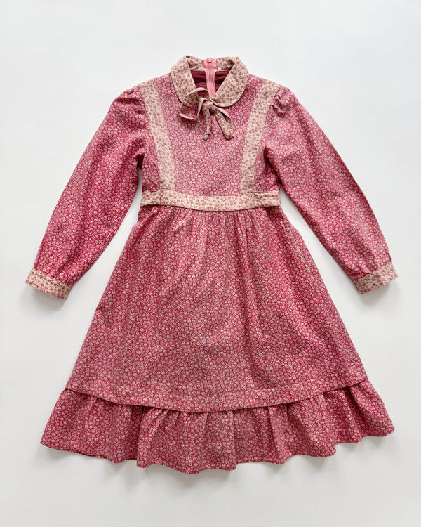 70s Hummelsheim Patchwork Cotton Dress 7Y