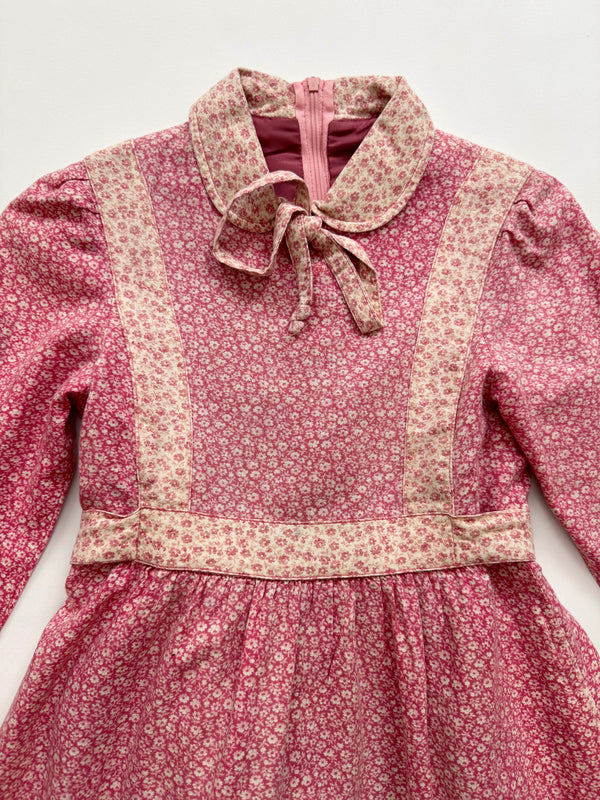 70s Hummelsheim Patchwork Cotton Dress 7Y