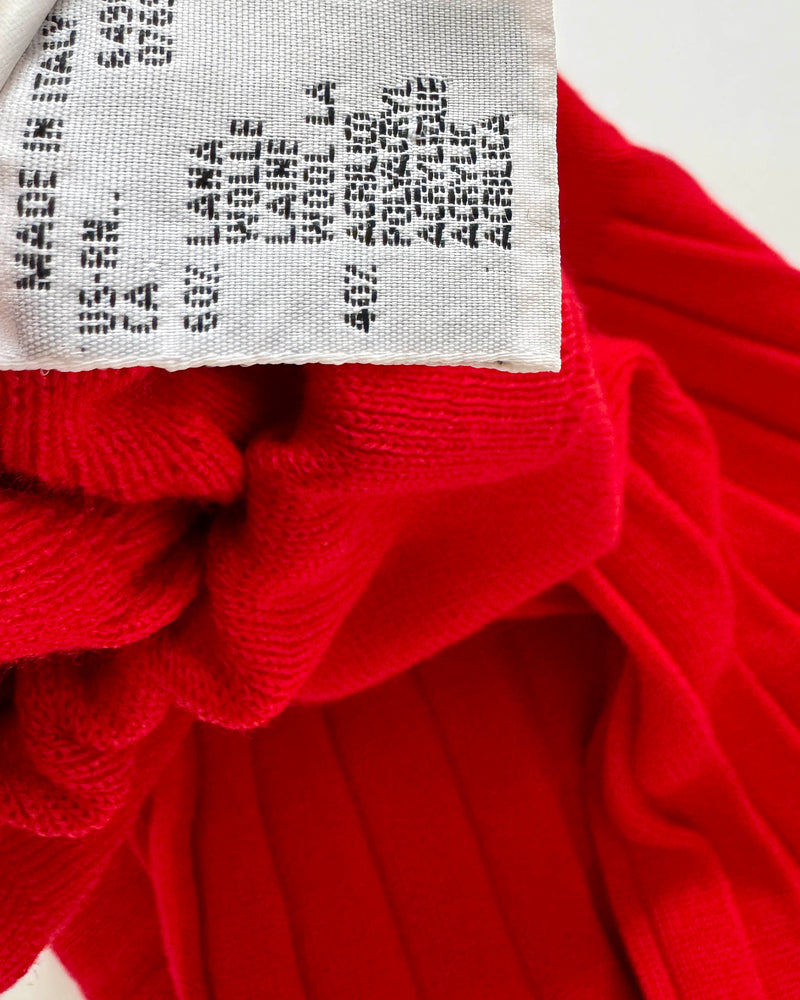 Benetton Pleated Wool Skirt With Elastic Waist 5-7Y