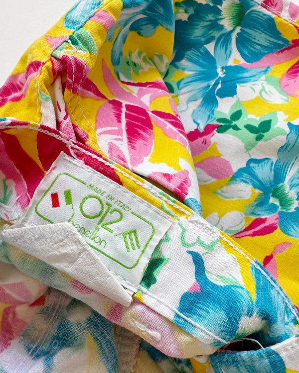 Benetton Floral Cotton Trousers 4Y