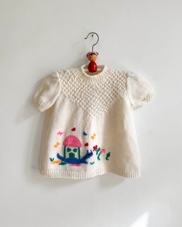 Handmade Wool Blend Snail Top 12-18M