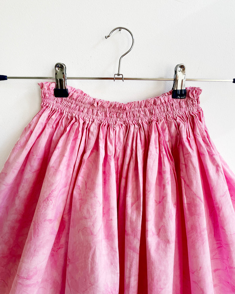 Handmade Vintage Tie Die Cotton Skirt