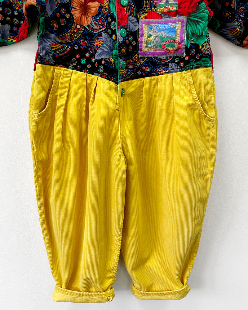 Vintage Cotton Lined Corduroy Jumpsuit