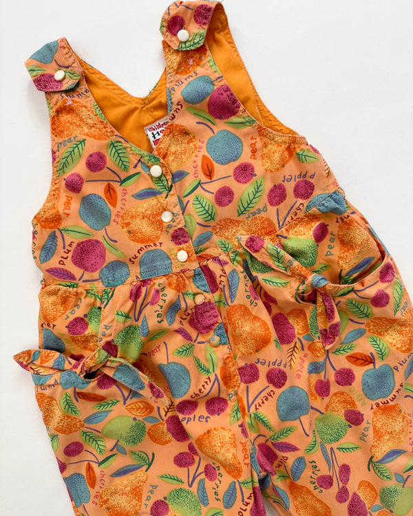 Vintage H&M Fruit Cotton Jumpsuit 24M