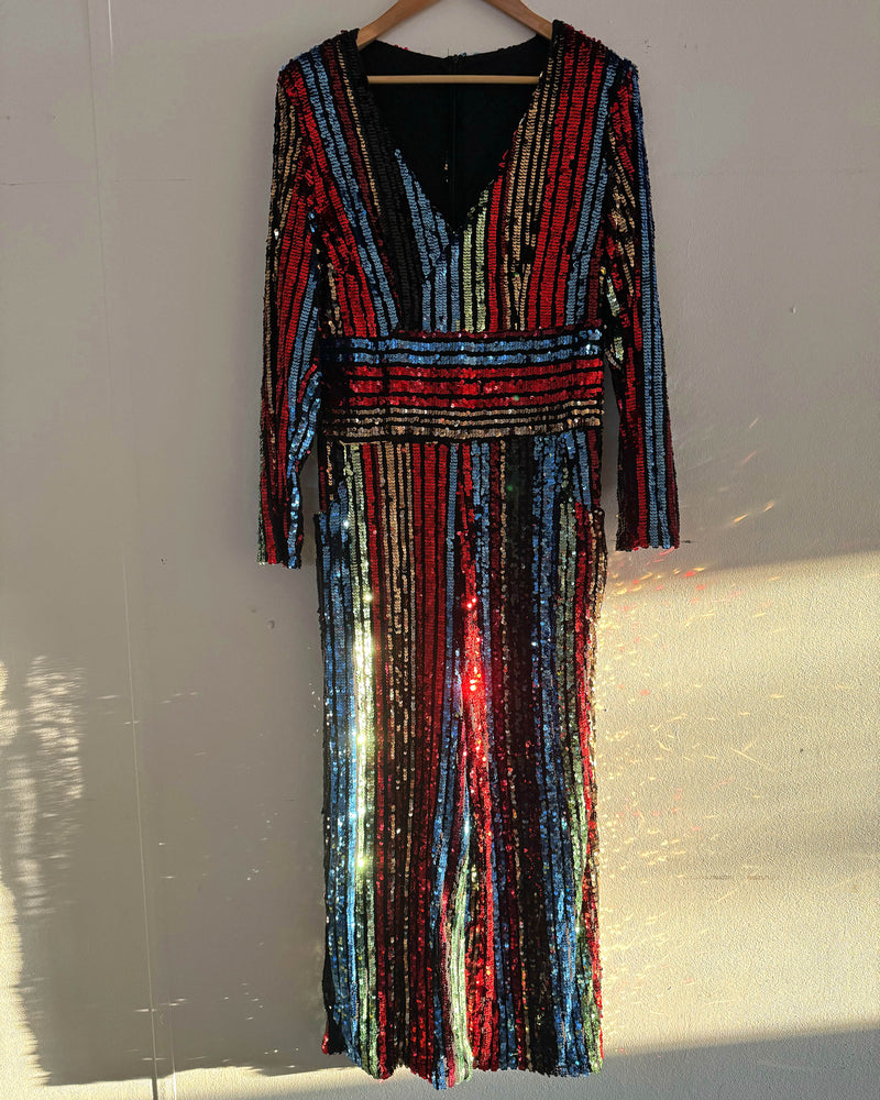 70s Sequin Overalls ADULTS