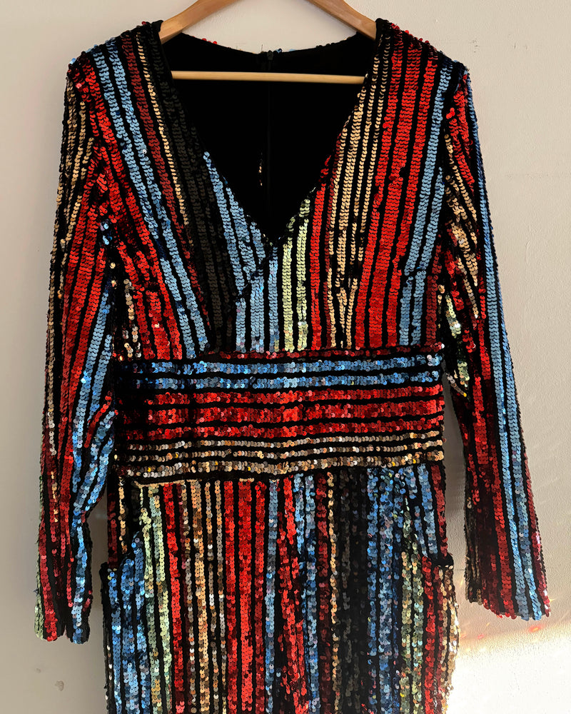 70s Sequin Overalls ADULTS