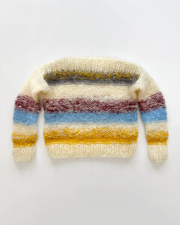 Handmade Striped Mohair Sweater 3-4Y
