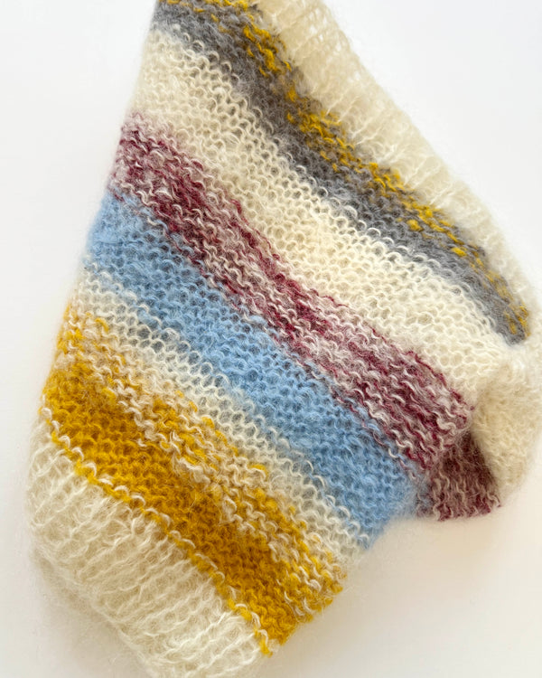 Handmade Striped Mohair Sweater 3-4Y